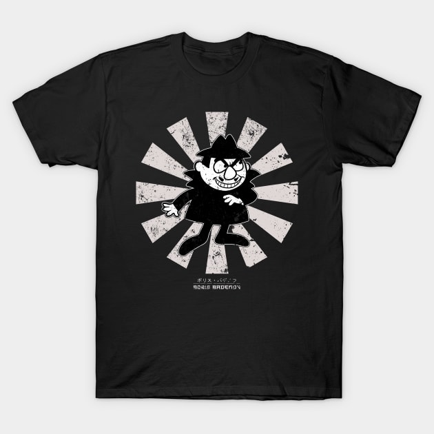 Boris Badenov Retro Japanese The Bullwinkle Show T-Shirt by Nova5